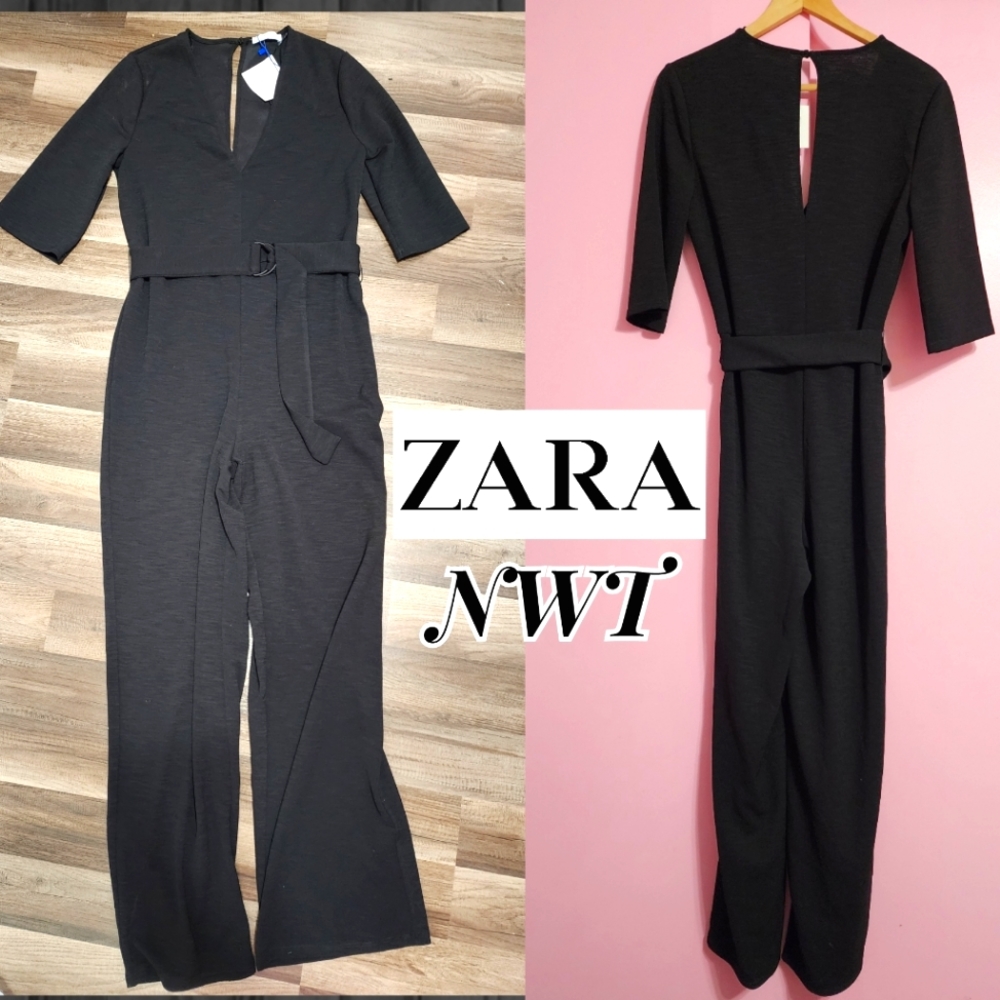 Zara Jumpsuit NWT - Small size - Attached belt